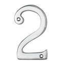 Carlisle Brass - Numeral Face Fix (No.2) 76mm - Polished Chrome - N2CP - Choice Handles