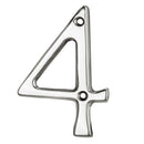 Carlisle Brass - Numeral Face Fix (No.4) 76mm - Polished Chrome - N4CP - Choice Handles