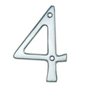 Carlisle Brass - Numeral Face Fix (No.4) 76mm - Satin Chrome - N4SC - Choice Handles