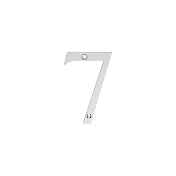 Carlisle Brass - Numeral Face Fix (No.7) 76mm - Satin Chrome - N7SC