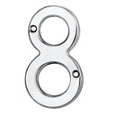 Carlisle Brass - Numeral Face Fix (No.8) 76mm - Polished Chrome - N8CP - Choice Handles