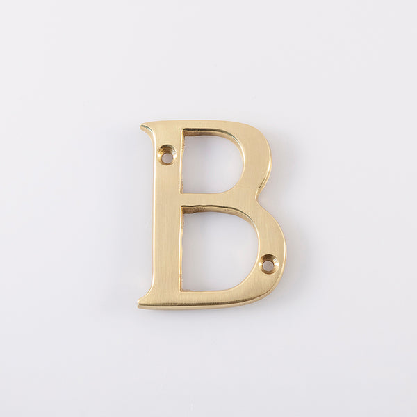 Carlisle Brass - Letter Face Fix (B) 50mm - Polished Brass - NB