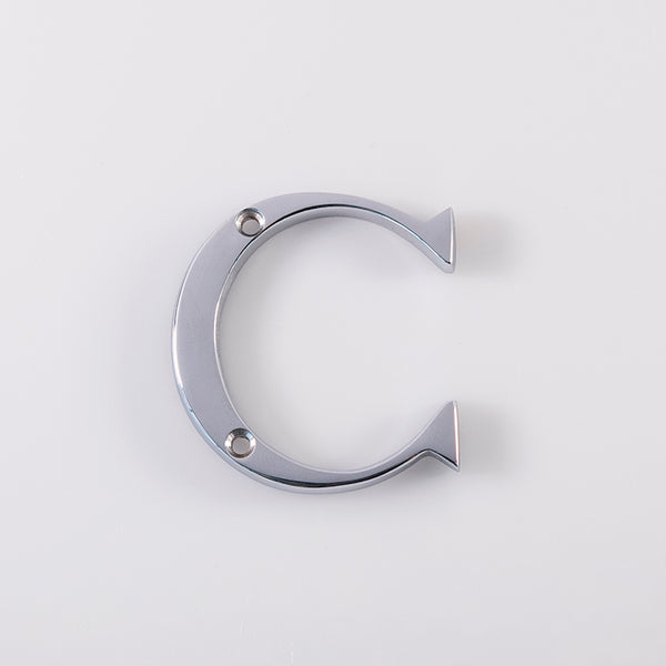 Carlisle Brass - Letter Face Fix (C) 50mm - Satin Chrome - NCSC