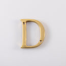 Carlisle Brass - Letter Face Fix (D) 50mm - Polished Brass - ND - Choice Handles