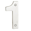 Eurospec - 100mm Door Numerals Number 1 - Bright Stainless Steel - NUM10101BSS - Choice Handles