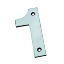 Eurospec - 100mm Door Numerals Number 1  - Satin Stainless Steel - NUM10101SSS - Choice Handles