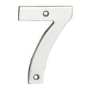 Eurospec - 100mm Door Numerals Number 7 - Bright Stainless Steel - NUM10107BSS - Choice Handles