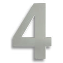 Eurospec - 178mm Stainless Steel 7" Door Numerals (0-9) (Number 4) - Bright Stainless Steel - NUM10174BSS - Choice Handles