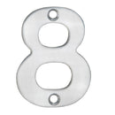 Eurospec - 50mm Door Numerals Number 8 - Satin Stainless Steel - NUM10508SSS - Choice Handles