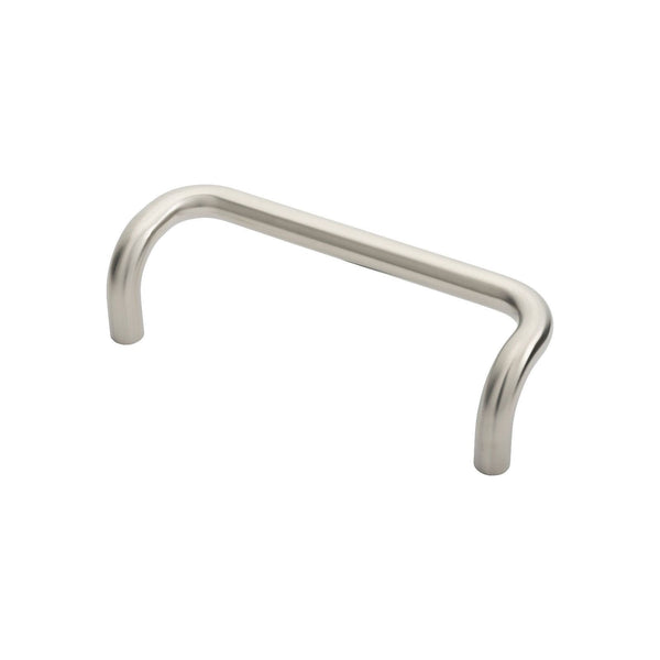 Eurospec - 19mm Cranked Pull Handle 225mm Centres - Satin Stainless Steel - PAC1225SSS