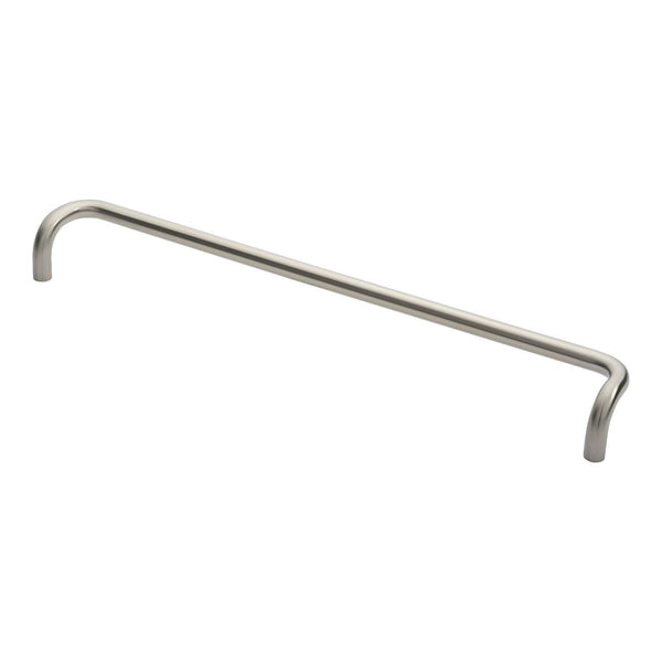 Eurospec - 19mm Cranked Pull Handle 600mm Centres - Satin Stainless Steel - PAC1600SSS