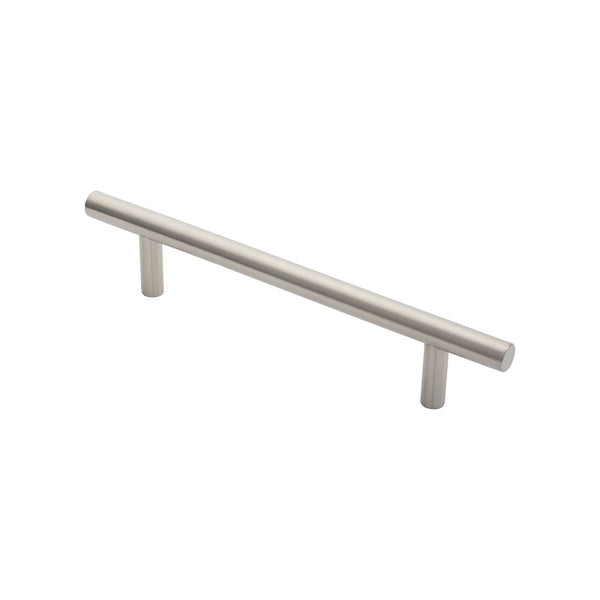 Eurospec - 19mm Straight T Pull Handle 225mm Centres - Satin Stainless Steel - PAT1225SSS