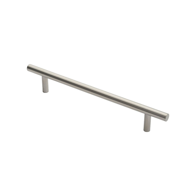 Eurospec - 19mm Straight T Pull Handle 300mm Centres - Satin Stainless Steel - PAT1300SSS