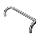 Eurospec - 25mm Cranked Pull Handle 300mm Centres - Satin Stainless Steel - PBC1300SSS - Choice Handles