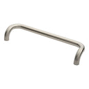 Eurospec - Cranked Pull Handle 450mm Centres - Satin Stainless Steel - PCC1450SSS - Choice Handles