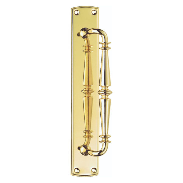 Carlisle Brass - Ornate Pull Handle 380mm x 64mm - Polished Brass - PF106 - Choice Handles