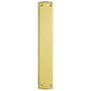 Carlisle Brass - Finger Plate (Ornate) 382mm X 64mm - Polished Brass - PF107 - Choice Handles