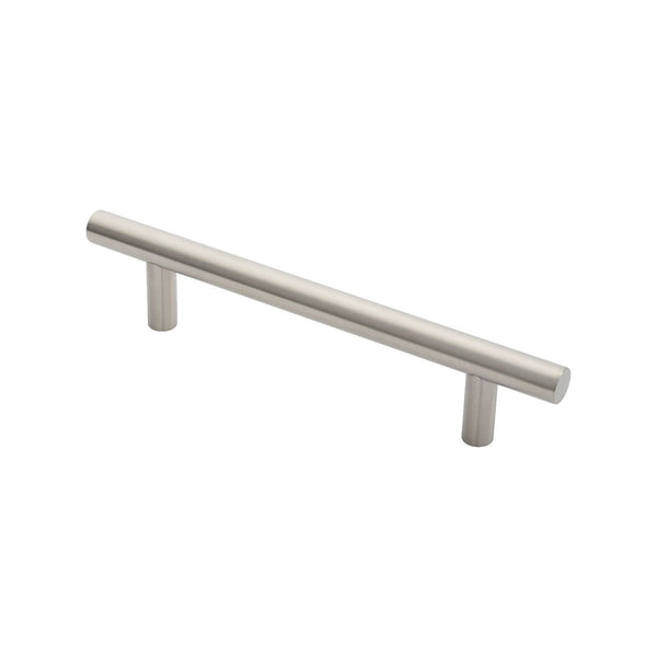 Eurospec - 22mm Straight T Pull Handle 225mm Centres - Satin Stainless Steel - PFT1225SSS