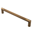 Serozzetta Mitred Lines Pull Handle 300mm  - Antique Brass - PH170BAB - Choice Handles