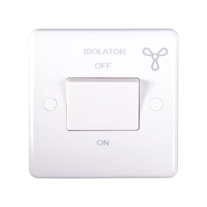 Euro Module Fan Switch Eurolite Enhance White Plastic Fan Switch - White - PL3111