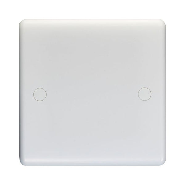 Eurolite Enhance White Plastic Single Blank Plate - White - PL4011 - Choice Handles