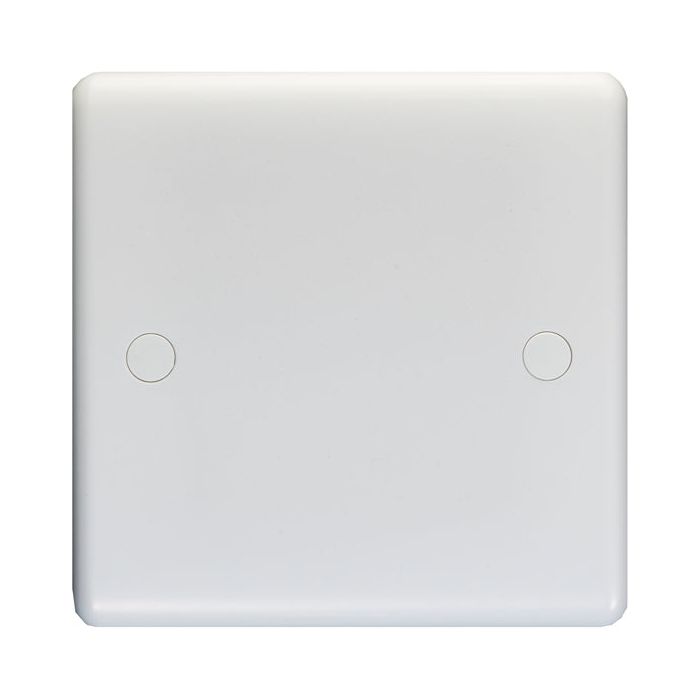 Eurolite Enhance White Plastic Single Blank Plate - White - PL4011 - Choice Handles