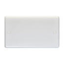 Eurolite Enhance White Plastic Double Blank Plate - White - PL4012 - Choice Handles