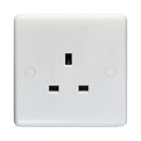 Eurolite Enhance White Plastic 1 Gang Unswitched Socket - White - PL4030 - Choice Handles