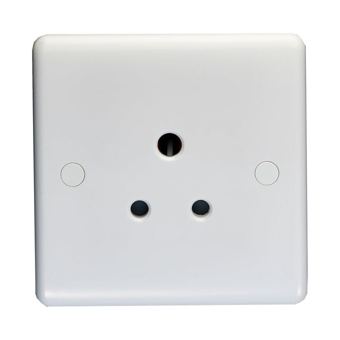 Eurolite Enhance White Plastic 5 Amp Socket - White - PL4250 - Choice Handles