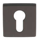 Manital - Manital Square Euro Profile Escutcheon - Anthracite - QE001ANT - Choice Handles