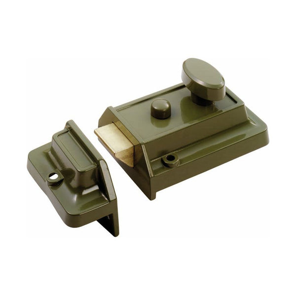 Eurospec - Traditional Rim Cylinder Nightlatch - Green - RCN8160GN - Choice Handles