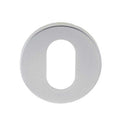 Oval Profile Escutcheon Satin Anodised Aluminium - SAA12 - Choice Handles