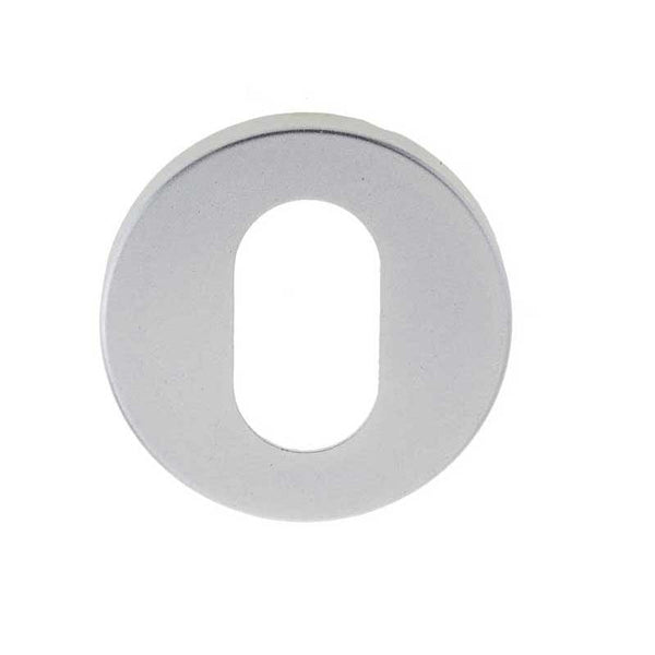 Oval Profile Escutcheon Satin Anodised Aluminium - SAA12 - Choice Handles