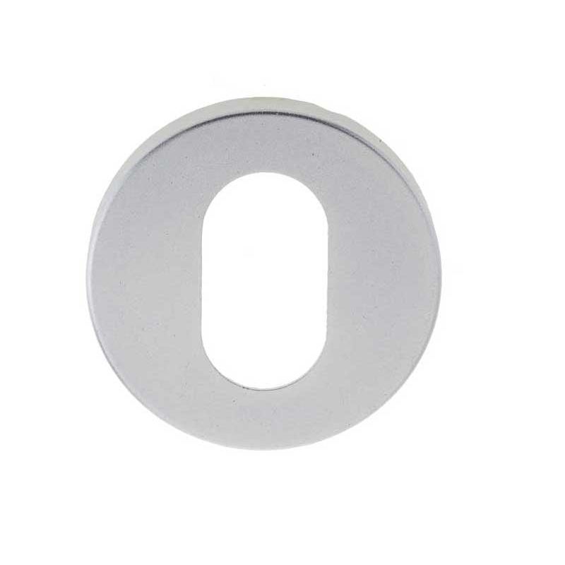 Oval Profile Escutcheon Satin Anodised Aluminium - SAA12 - Choice Handles