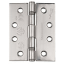 Eurospec - 102 X 76 X 2.5mm Slim Knuckle Ball Bearing Hinge Grade 13 C/W Screws (Pair) - Bright Stainless Steel - SCH14325/13BSS - Choice Handles