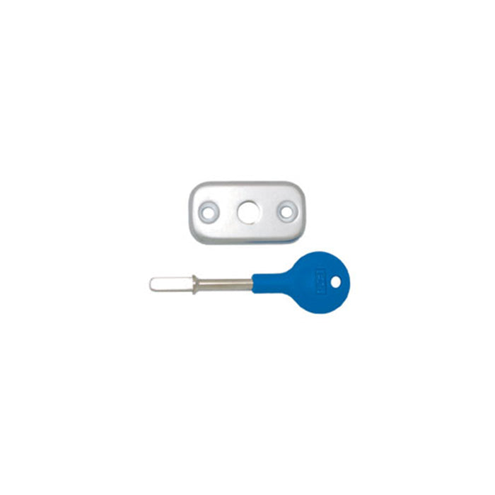 Eurospec - Easi - T Security Deadbolt Budget Key & Escutcheon (For Use With TLD 5030/5040/5050) - Satin Chrome - SDB5010SCP