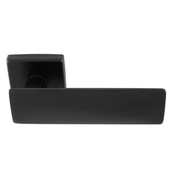 Manital Spring Lever On Square Rose - Matt Black - SG5BLK