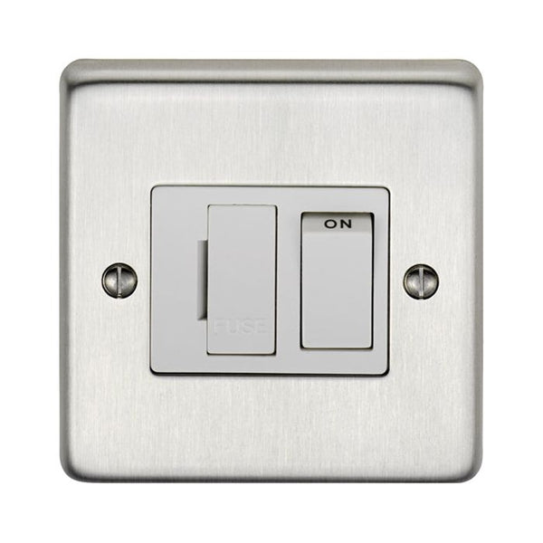 Eurolite Stainless steel Switched Fuse Spur - Satin Stainless Steel - SSSSWFW - Choice Handles