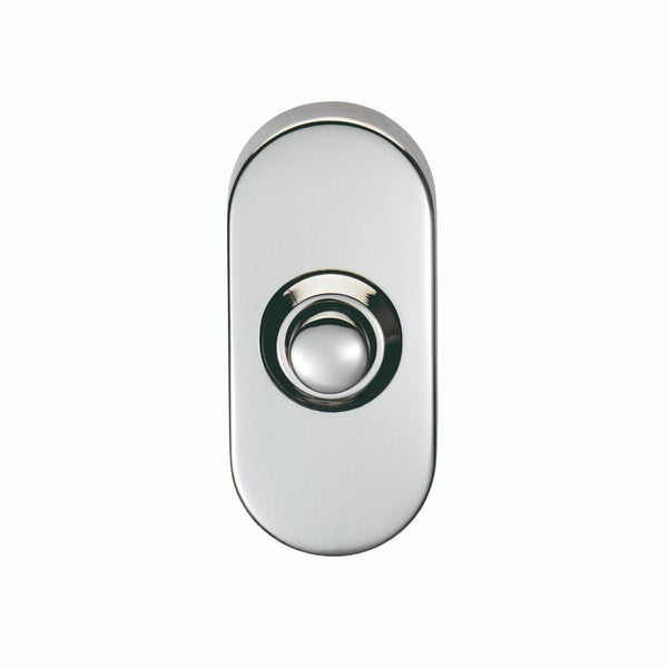 Eurospec - Oval Bell Push - Bright Stainless Steel - SWE1030BSS - Choice Handles