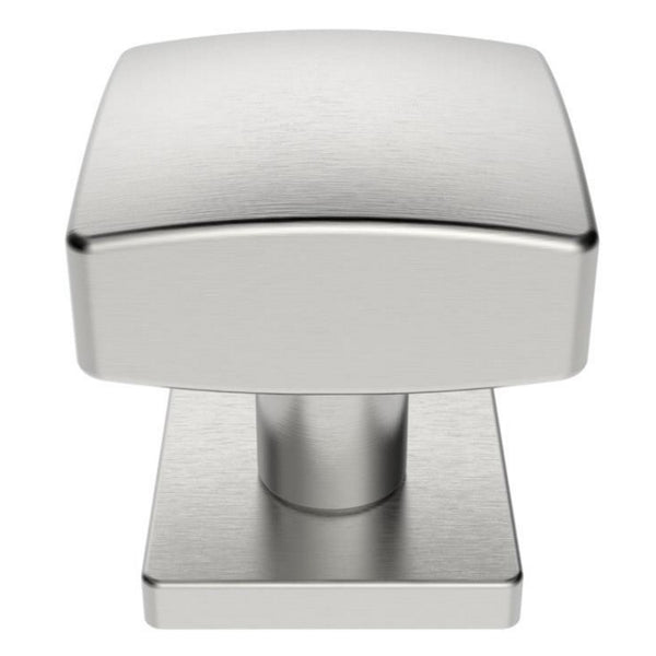 Eurospec - EUROSPEC square centre door knob - 62mm dia. - bolt through fixing - Satin Stainless Steel - SWE1062SSS