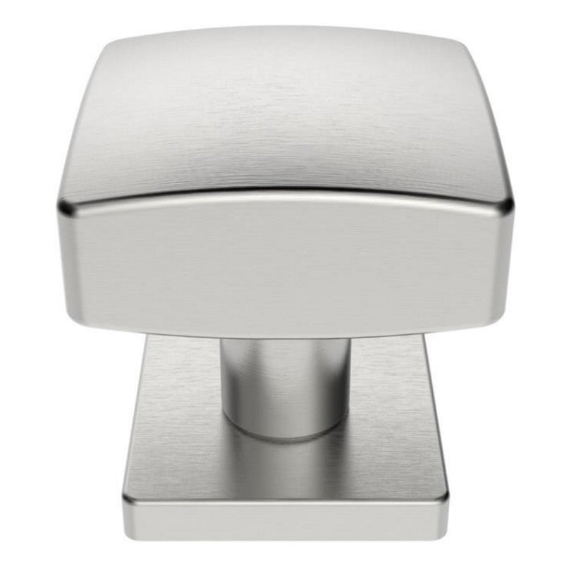 Eurospec - EUROSPEC square centre door knob - 62mm dia. - bolt through fixing - Satin Stainless Steel - SWE1062SSS