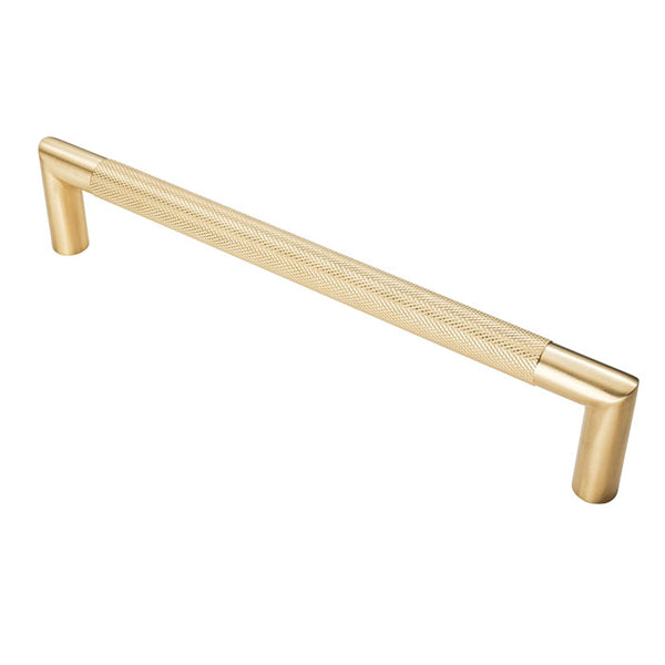 Eurospec - Mitred Knurled Pull Handle 300mm - Satin PVD - SWP1169/300SPVD