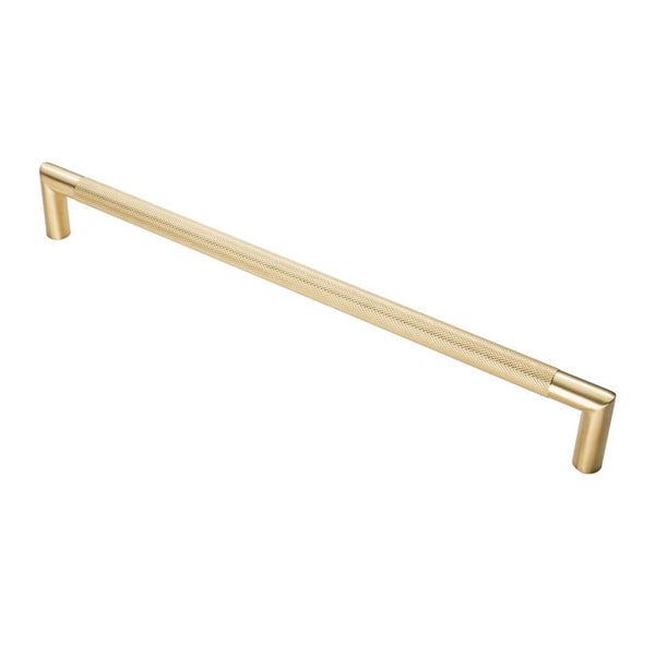 Eurospec - Mitred Knurled Pull Handle 450mm - Satin PVD - SWP1169/450SPVD