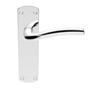 Serozzetta - Serozzetta Cuatro Lever on Latch Backplate - Polished Chrome - SZC042CP - Choice Handles