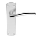 Serozzetta - Serozzetta Cuatro Lever on Latch Backplate - Satin Chrome - SZC042SC - Choice Handles