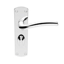 Serozzetta - Serozzetta Cuatro Lever on WC Backplate - Polished Chrome - SZC043CP - Choice Handles