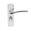 Serozzetta - Serozzetta Cuatro Lever on WC Backplate - Satin Chrome - SZC043SC - Choice Handles