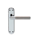 Serozzetta - Serozzetta Scope Lever on Latch Backplate - Polished Chrome / Satin Nickel - SZM045CPSN - Choice Handles