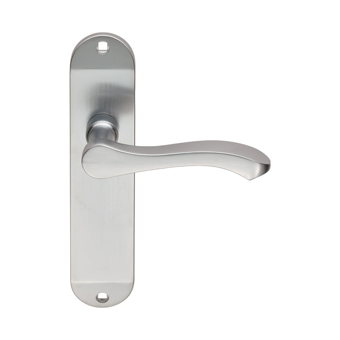 Serozzetta - Serozzetta Lever on Latch Backplate - Satin Chrome - SZM132SC - Choice Handles