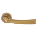 Serozzetta Scopo Lever On Round Rose - Antique Brass - SZM310AB - Choice Handles